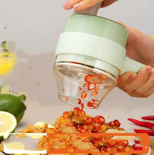 Presse-Ail Electrique Multifonctionnel Sans Fil - Hachoir Cuisine Compact