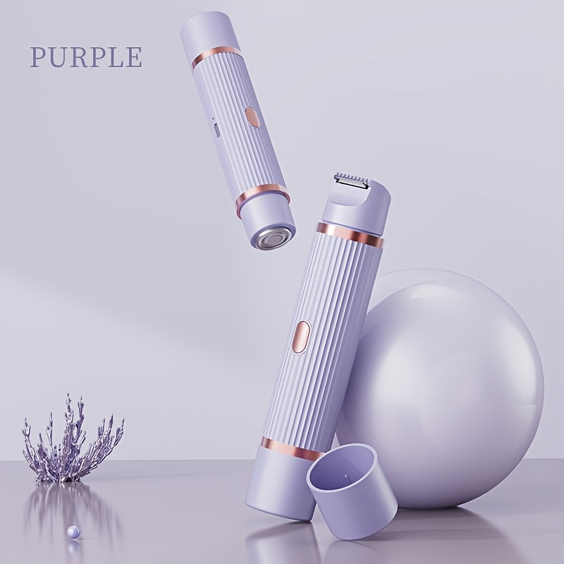 Épilateur Électrique 2 en 1 Femme – Tondeuse & Rasoir Rechargeable USB 💅✨