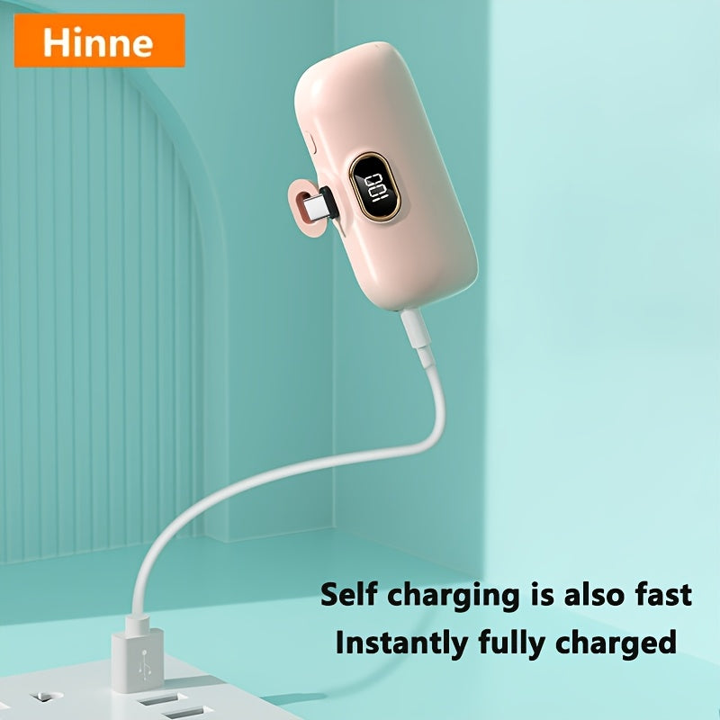 Batterie Externe 5000mAh Ultra-Compacte - Chargeur Portable USB-C Urgence
