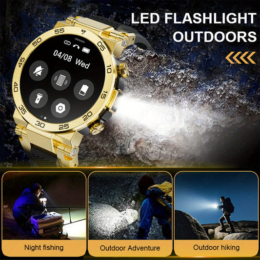 Montre Connectée LIGE Homme — Cadran Rond, Bracelet Silicone, Chronomètre, 3 Coloris