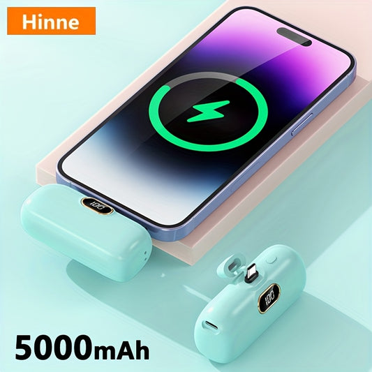 Batterie Externe 5000mAh Ultra-Compacte - Chargeur Portable USB-C Urgence