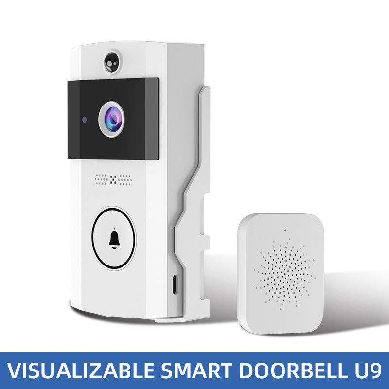 Sonnette video sans fil HD avec protection anti-pluie - Interphone visuel couleur, 38 sonneries
