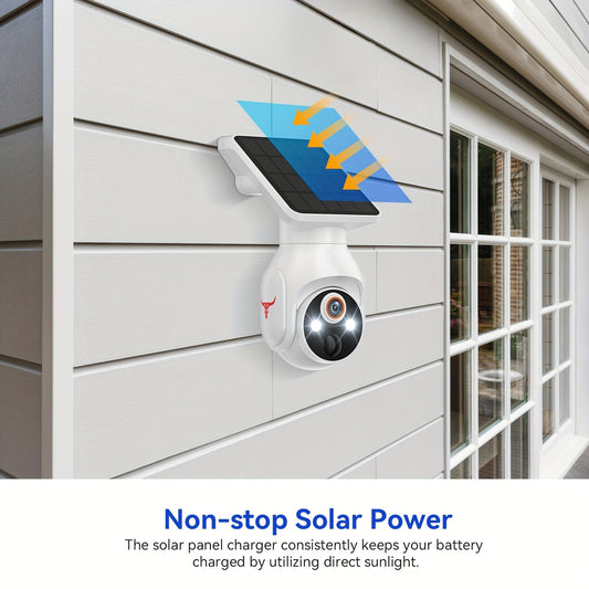 Caméra de sécurité extérieure solaire WiFi 1080p