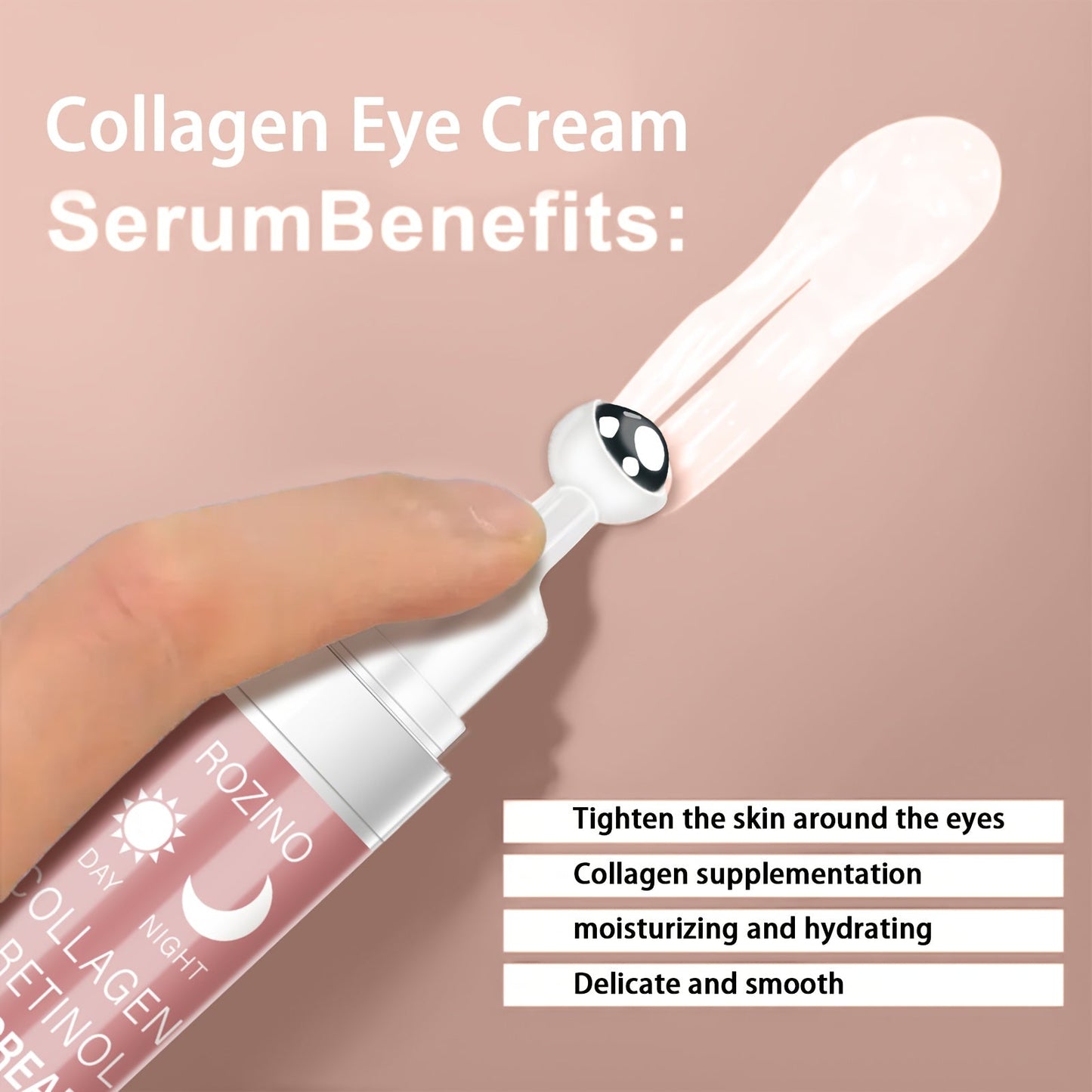Creme Lissante Eclat des Yeux - Soin Anti-Age Contour des Yeux Hydratant Relaxant 15ml