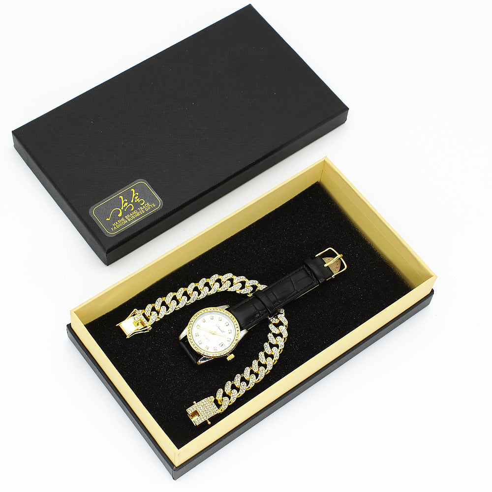 Coffret Cadeau Femme – Montre + Bracelet (+ Lunettes Style A) Ultra-Fine 8mm 🎁⌚