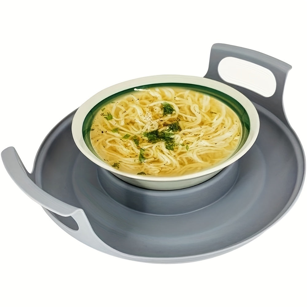 Porte-bols isotherme micro-ondes avec poignees - Support bols assiettes tasses plats chauds, 3 coloris