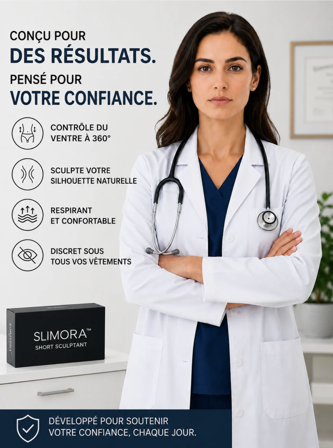 Slimoria™ Short Sculptant | Contrôle du Ventre Taille Haute Sans Coutures, Taille Affinée & Effet Push-Up