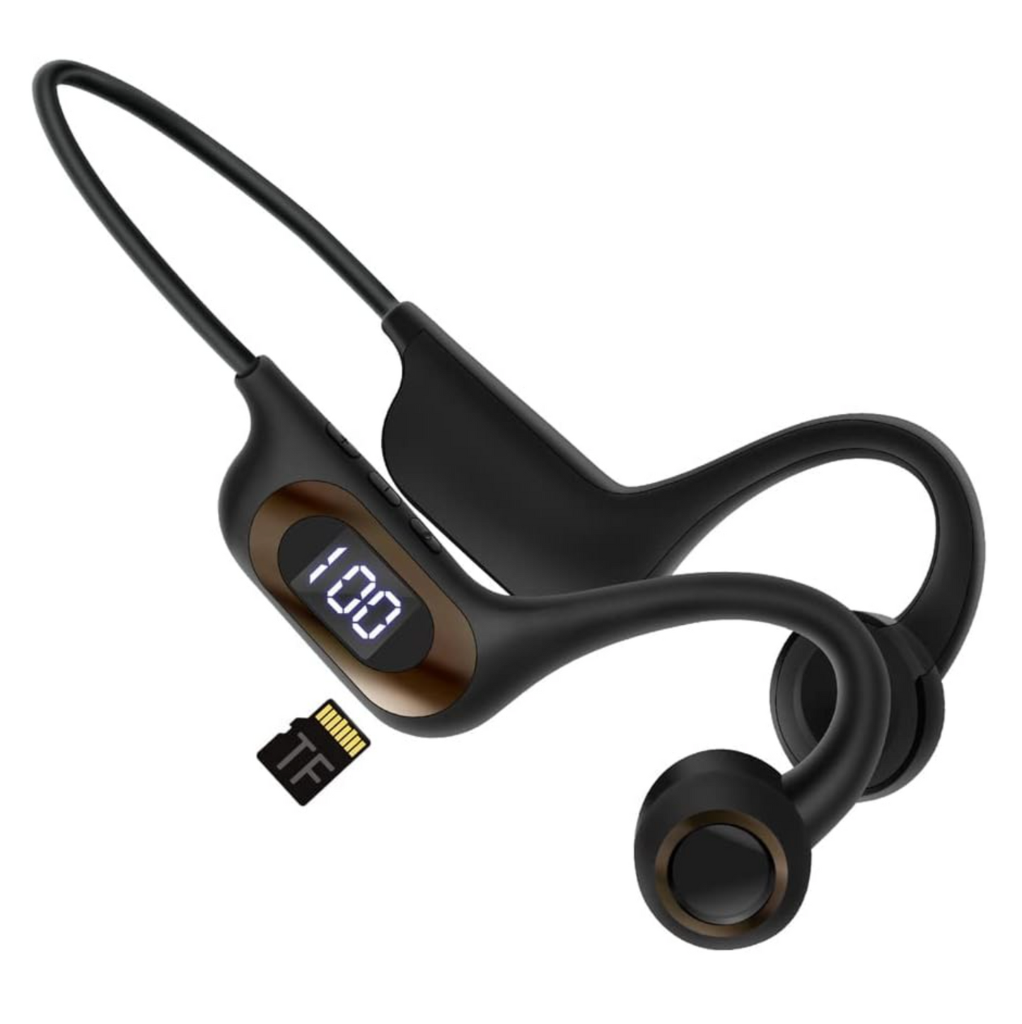 Écouteurs Conduction Osseuse Bluetooth COMBLU AKZ-G3 - Sport, Microphone, Carte TF, Affichage LED