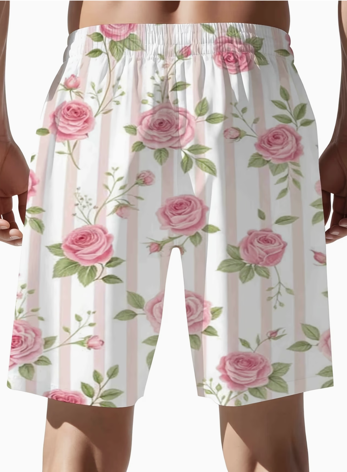 Short de Bain Homme Grande Taille Imprimé Floral - Polyester Élasthanne Motif Géométrique Coupe Régulière FR 2XL à 7XL