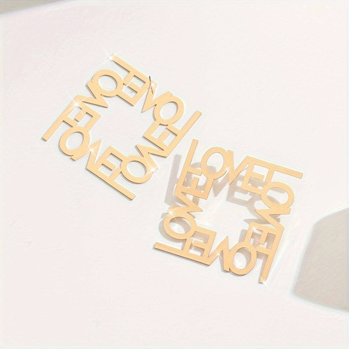 Boucles d'oreilles alphabet grandes créatives pour l'automne et l'hiver - Topdecheztop.fr