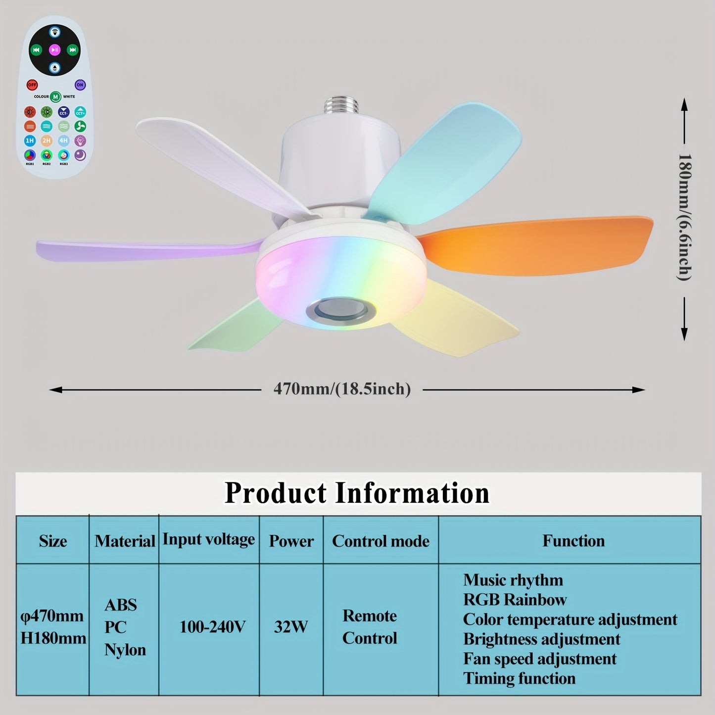 Ventilateur de plafond intelligent 3 en 1 - Topdecheztop.fr