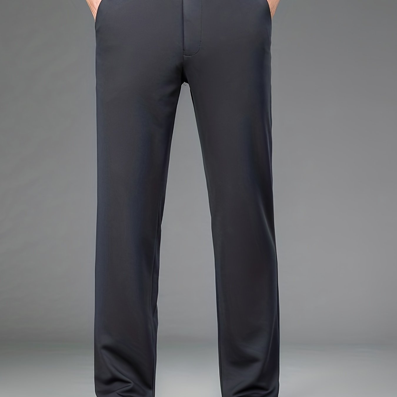 Pantalon Habillé Homme Classique – 93,5% Polyester 6,5% Élasthanne, Coupe Régulière, 6 Coloris XS-XXL