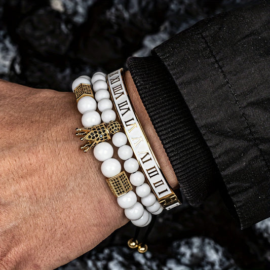 Trio de Bracelets Elegance Homme