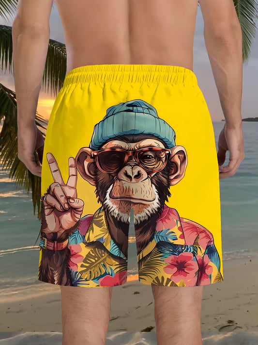 Short de Plage Homme Imprimé – Couleur Vive & Style Décontracté 🏖️☀️