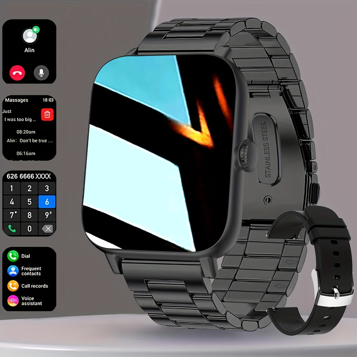 Montre Connectée 1,83” – Appels, Style & Liberté ⌚🔥