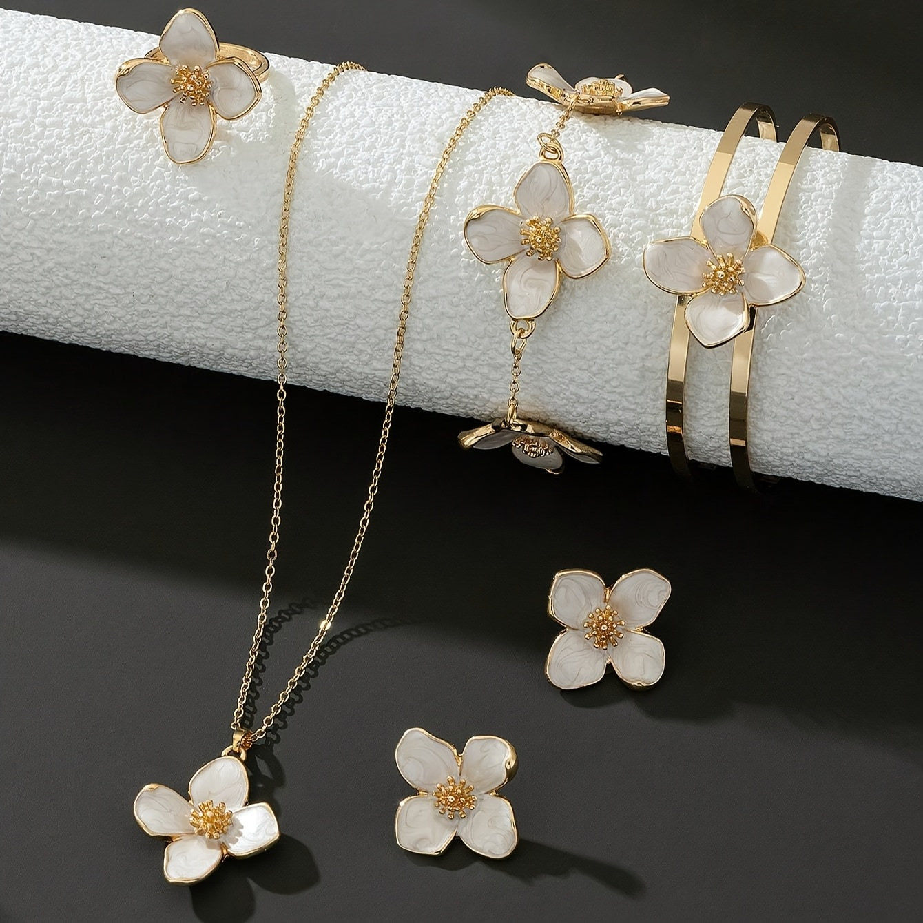 Parure bijoux femme 5 pièces - Alliage doré, style sexy & fête