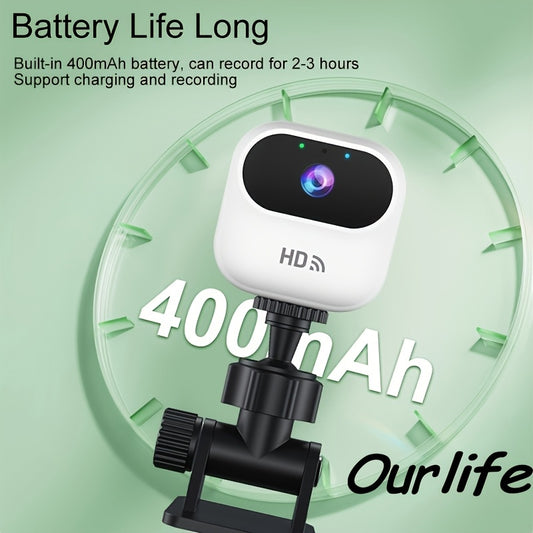 Camera de Securite WiFi 1080p Sans Fil - Detection Mouvement, Vision Nocturne, Fixation Magnetique, Surveillance Mobile