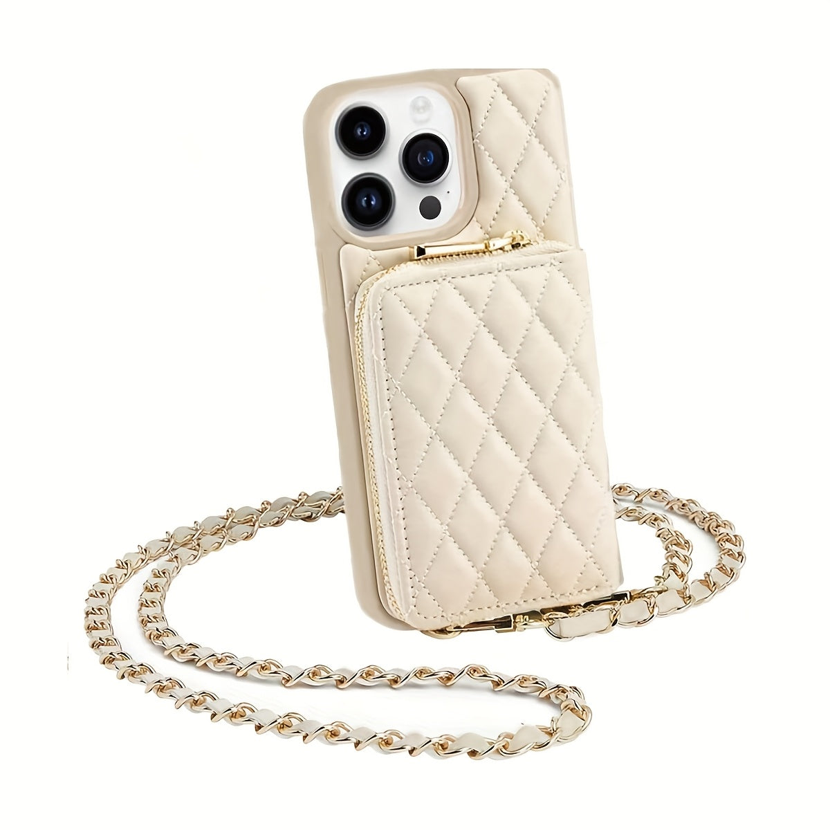 Étui Téléphone Similicuir avec Fermeture Éclair – Support, Protection Objectif – iPhone & Samsung 📱✨