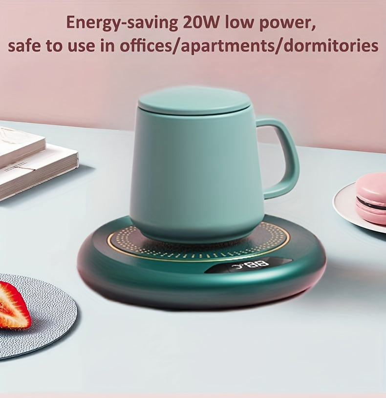 Chauffe-Tasse Électrique USB Intelligent – 3 Températures, Arrêt Auto, Affichage Numérique