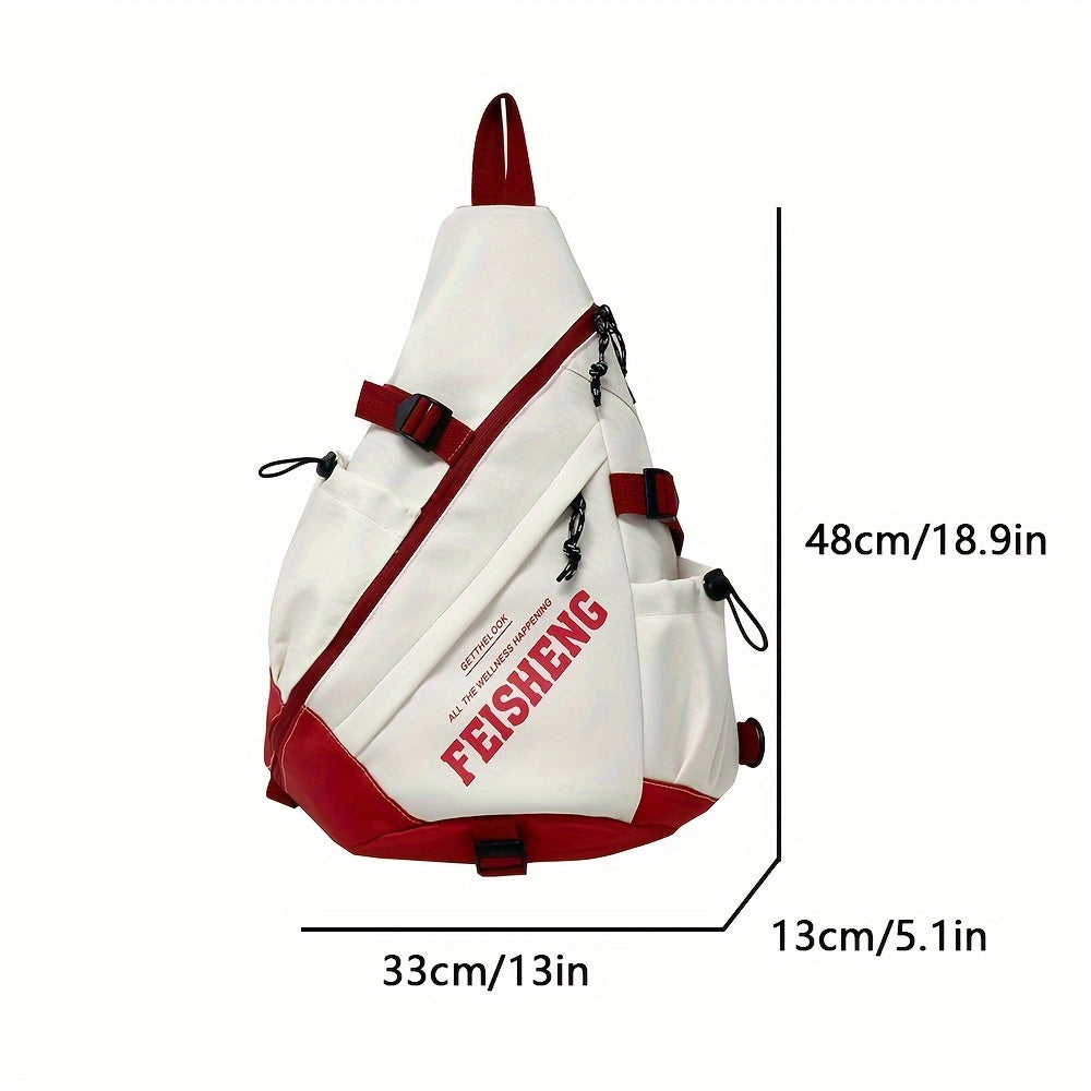 Sac Bandoulière Homme Grande Capacité – Nylon, Bandoulière Réglable 1,2m, 4 Coloris