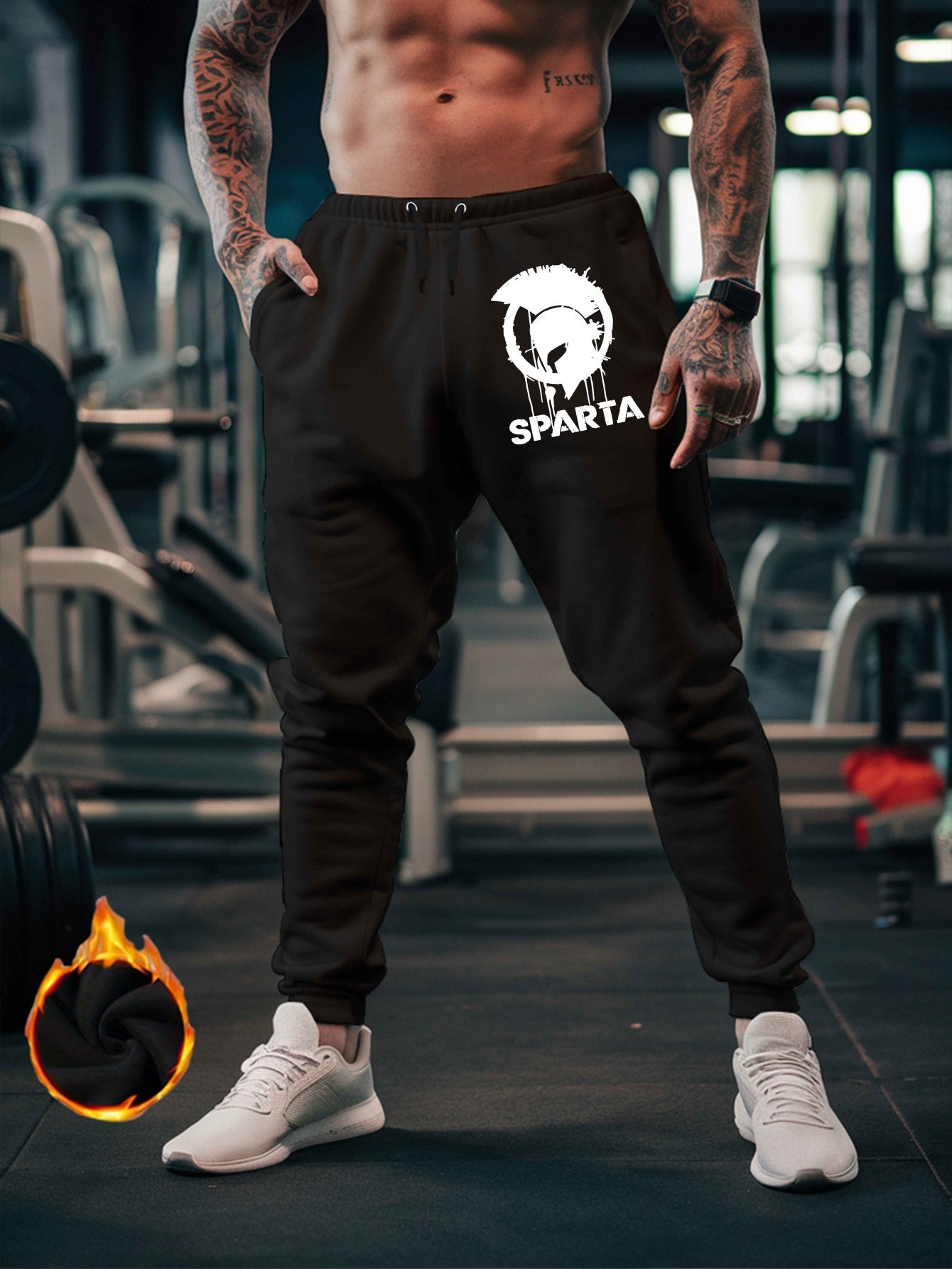 Pantalon Graphique Sparta Soccer Club Homme – 100% Polyester, 12 Coloris, S à XXL