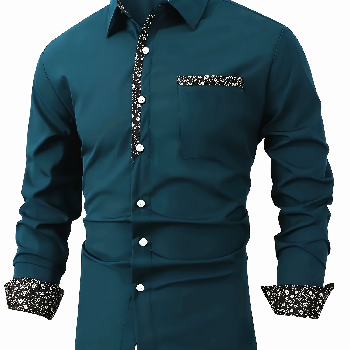Chemise décontractée à manches longues pour homme - Topdecheztop.fr