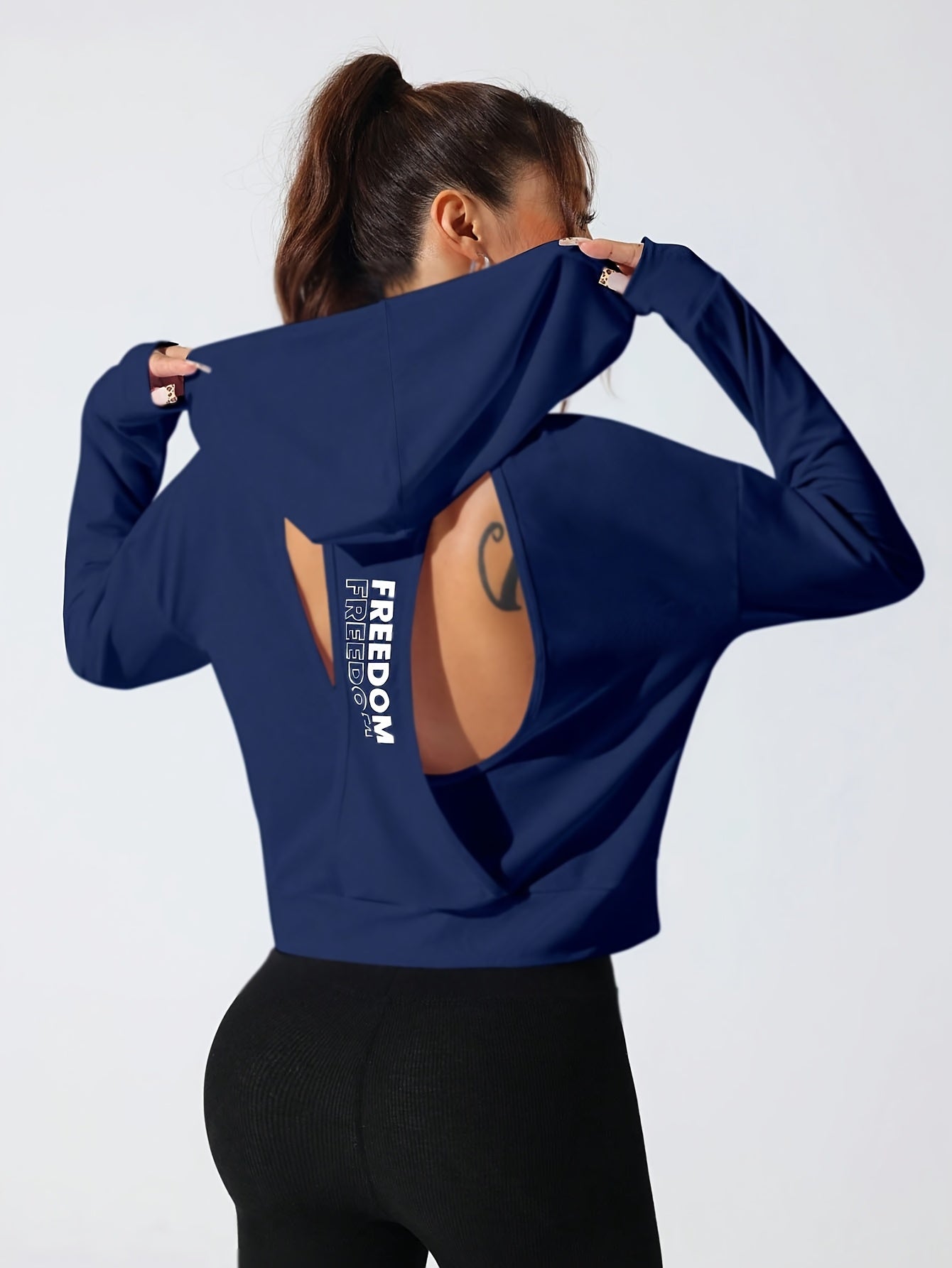 Sweat à capuche  à manches longues pour femme - Topdecheztop.fr