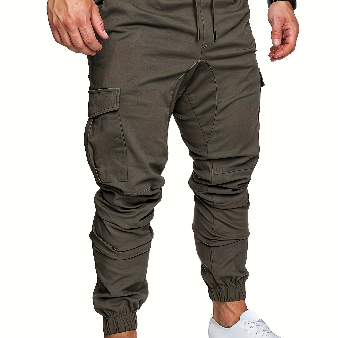 Pantalon Cargo Homme Multi-Poches – 95% Coton, Coupe Régulière, 7 Coloris, S à XXL
