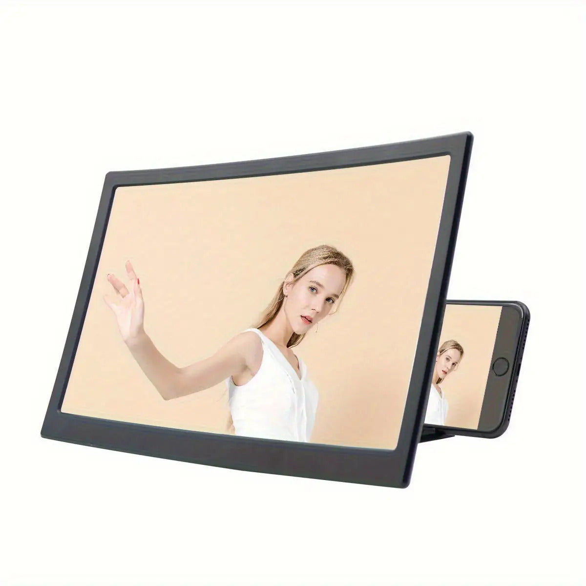 Loupe Ecran Smartphone Acrylique HD Pliable - Protection Lumiere Bleue, Antireflet, Compatible Smartphones et Tablettes