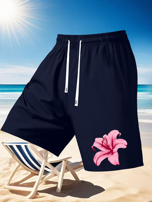 Short de Plage Homme Imprime Floral - Poche, Coupe Standard, 95% Polyester, 3 Coloris, FR S au FR XXL