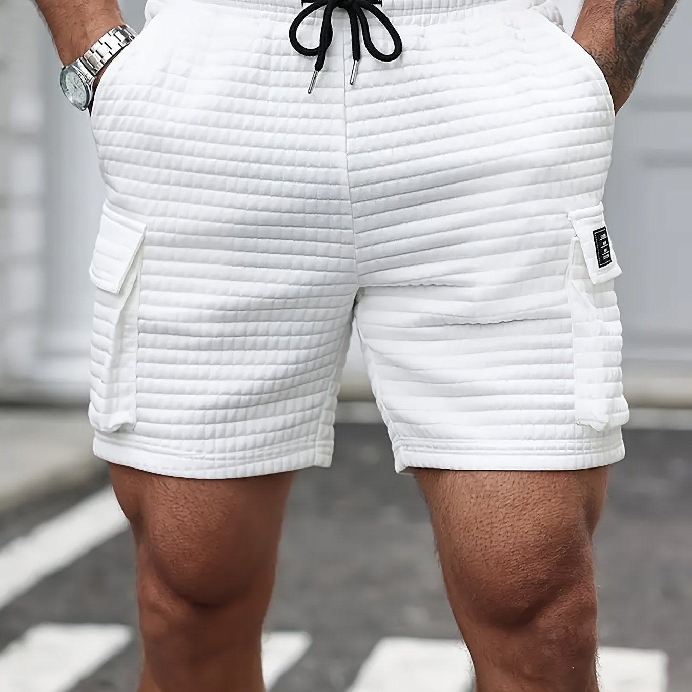 Les shorts décontractés respirants élastiques gaufrés à la mode - Topdecheztop.fr