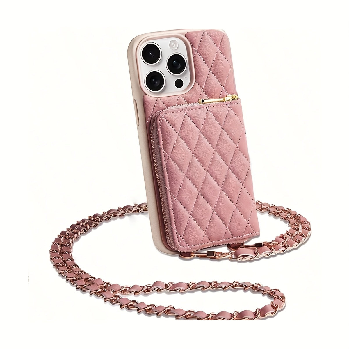 Étui Téléphone Similicuir avec Fermeture Éclair – Support, Protection Objectif – iPhone & Samsung 📱✨
