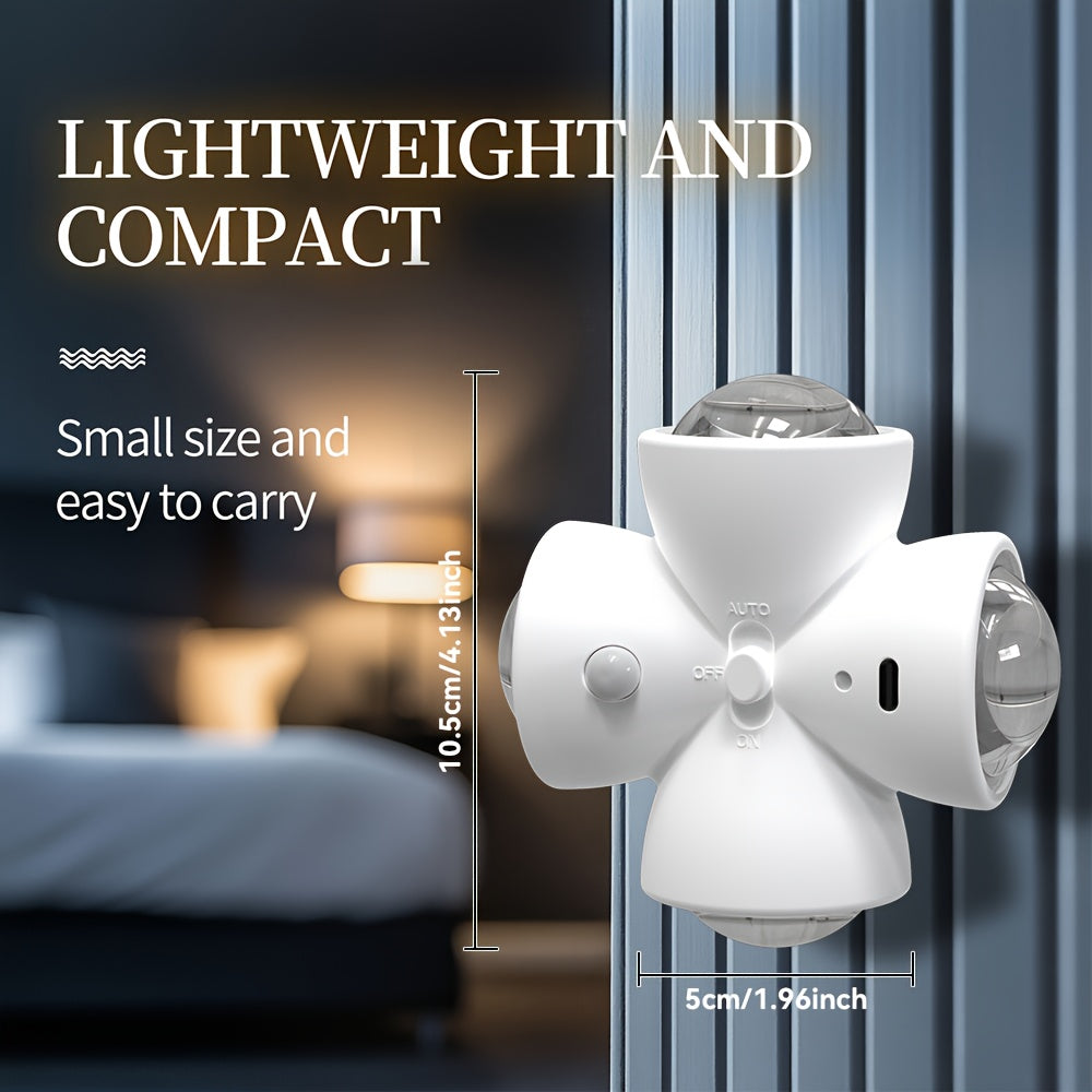 Lot de 2 Veilleuses LED Intelligentes – Détecteur de Mouvement, Rechargeable USB 💡🏠