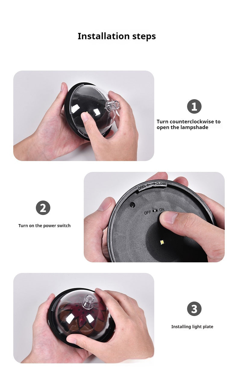Lampe de projection solaire d'extérieur étanche pour jardin et cour - Topdecheztop.fr