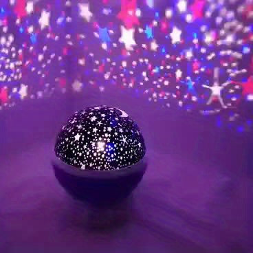 Projecteur d'étoiles et de lune rotatif 3D alimenté par USB - Topdecheztop.fr