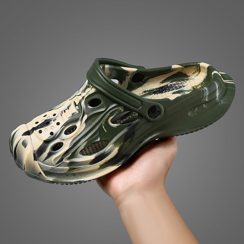 Sandales EVA Perforées Unisexe – Semelle Épaisse, Respirantes, Camouflage & Uni