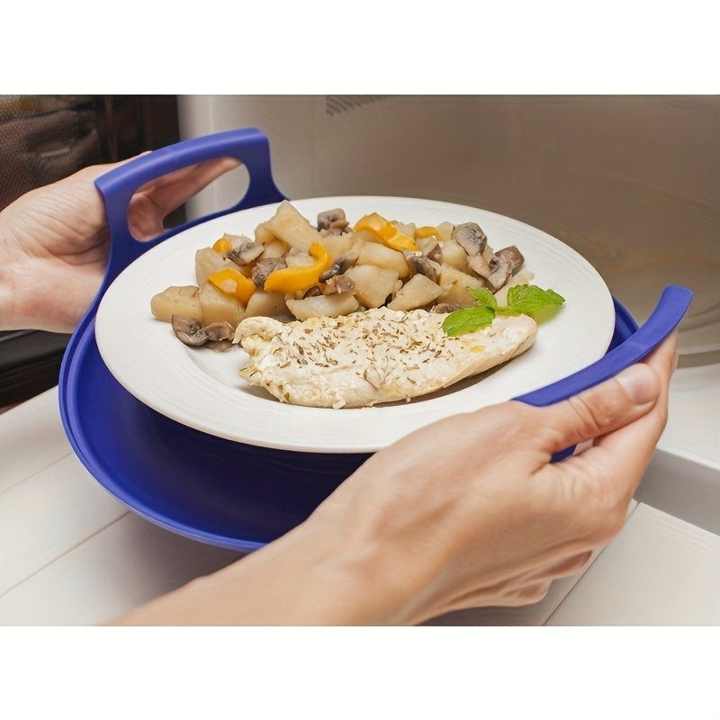 Porte-bols isotherme micro-ondes avec poignees - Support bols assiettes tasses plats chauds, 3 coloris