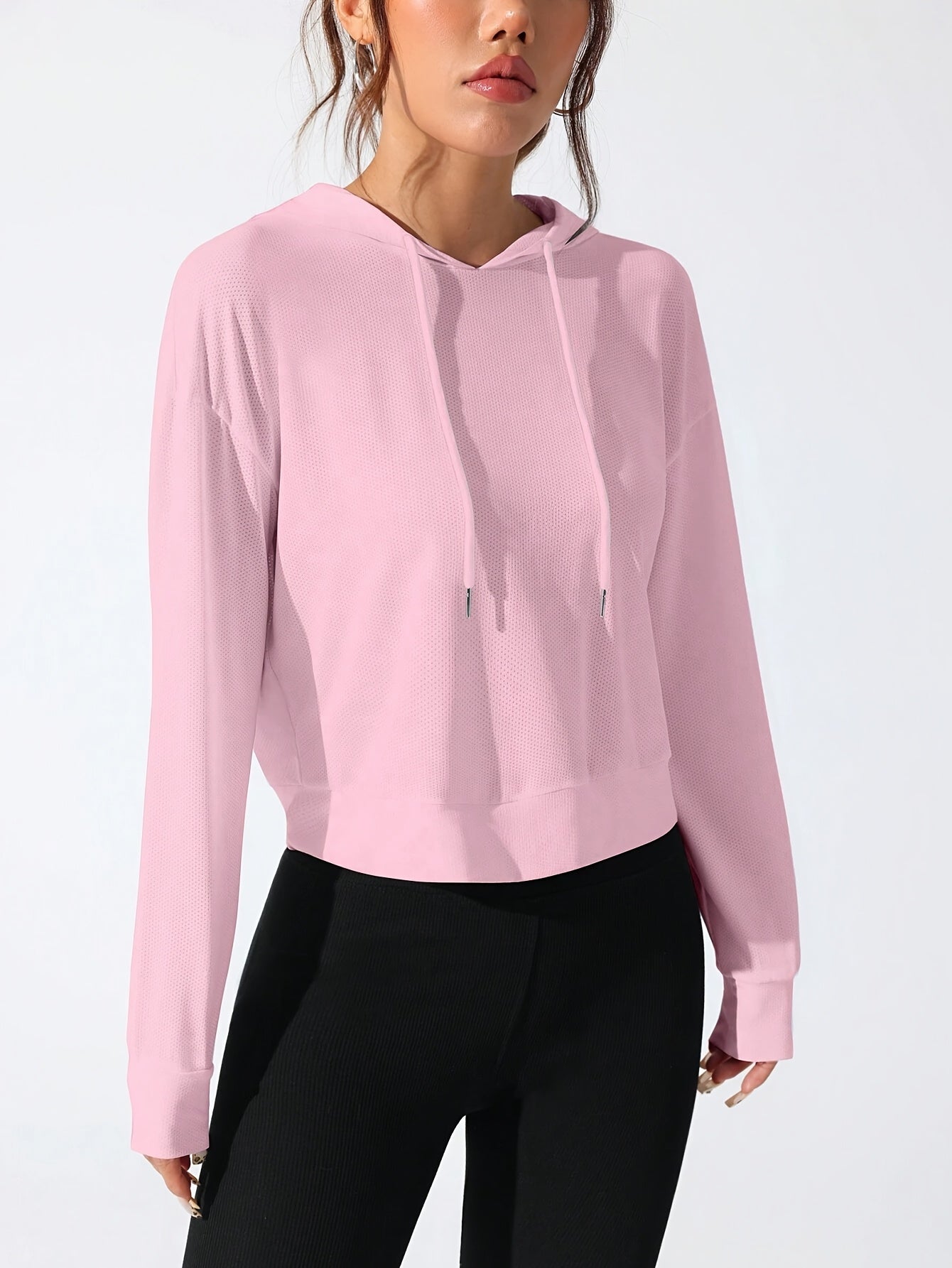 Sweat à capuche  à manches longues pour femme - Topdecheztop.fr