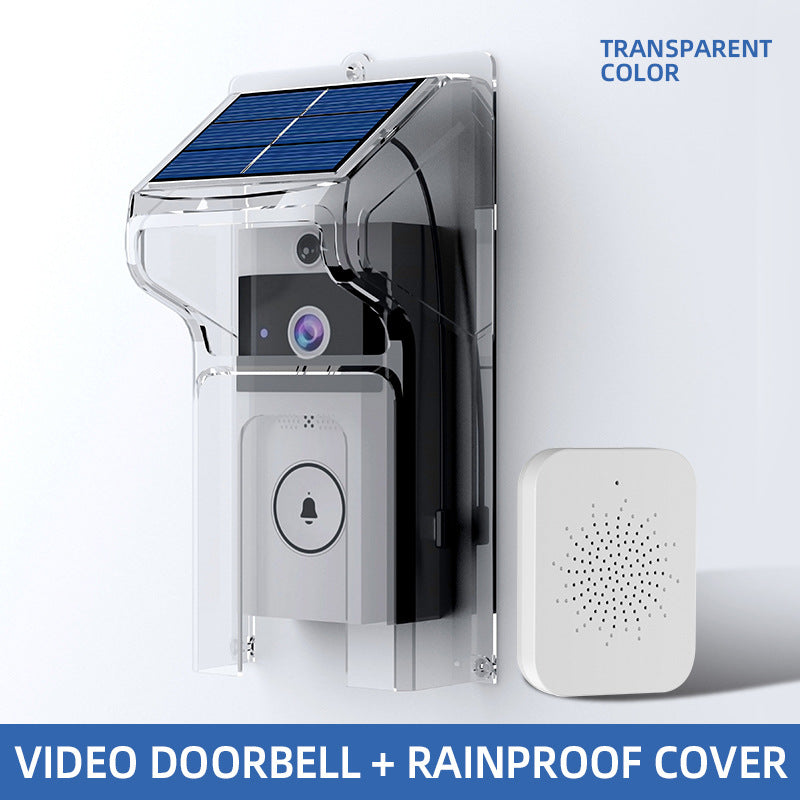 Sonnette video sans fil HD avec protection anti-pluie - Interphone visuel couleur, 38 sonneries