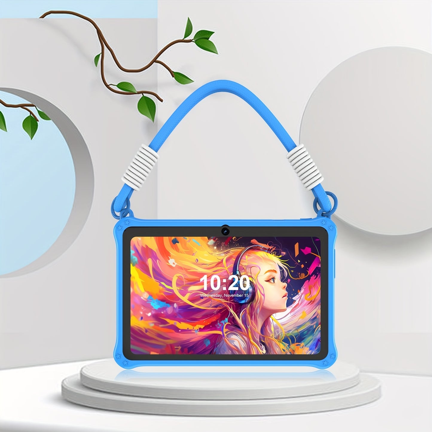 Tablette Enfants 7 Pouces Android 13 - Etui de Protection, 2GB RAM + 32GB ROM, Processeur Quadricœur, Double Camera, Wi-Fi, USB-C, 3 Ans et Plus