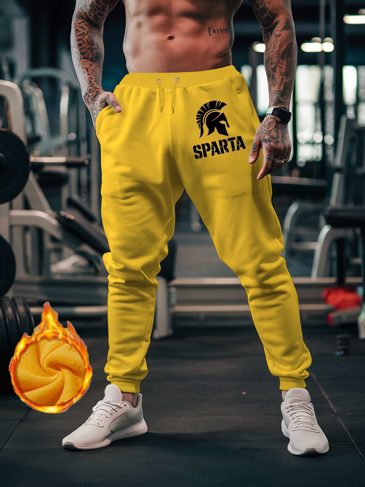 Pantalon Graphique Sparta Soccer Club Homme – 100% Polyester, 12 Coloris, S à XXL