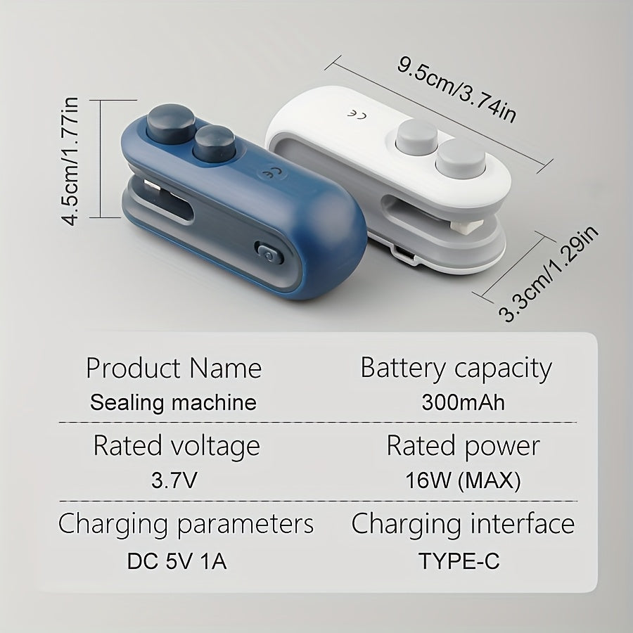 Scelleuse Portable Rechargeable USB – Conservez Vos Snacks