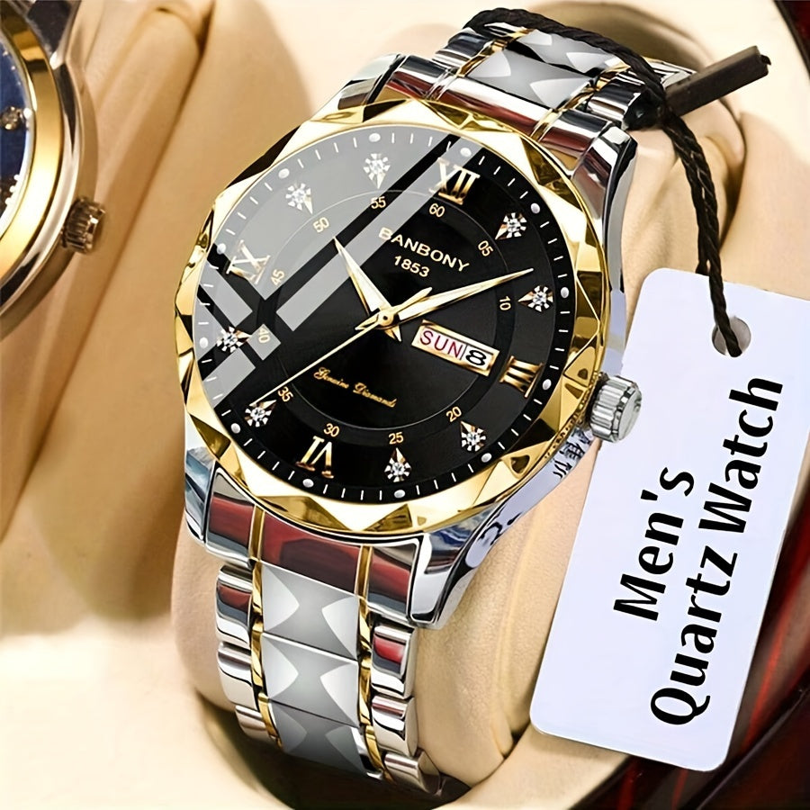 Montre multifonctionnelle pour homme avec bracelet en acier inoxydable - Topdecheztop.fr
