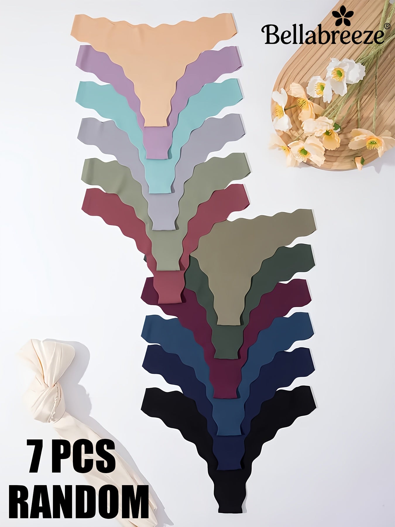 Lot de 7 Strings Sans Coutures Femme Taille Basse - Invisible & Sexy