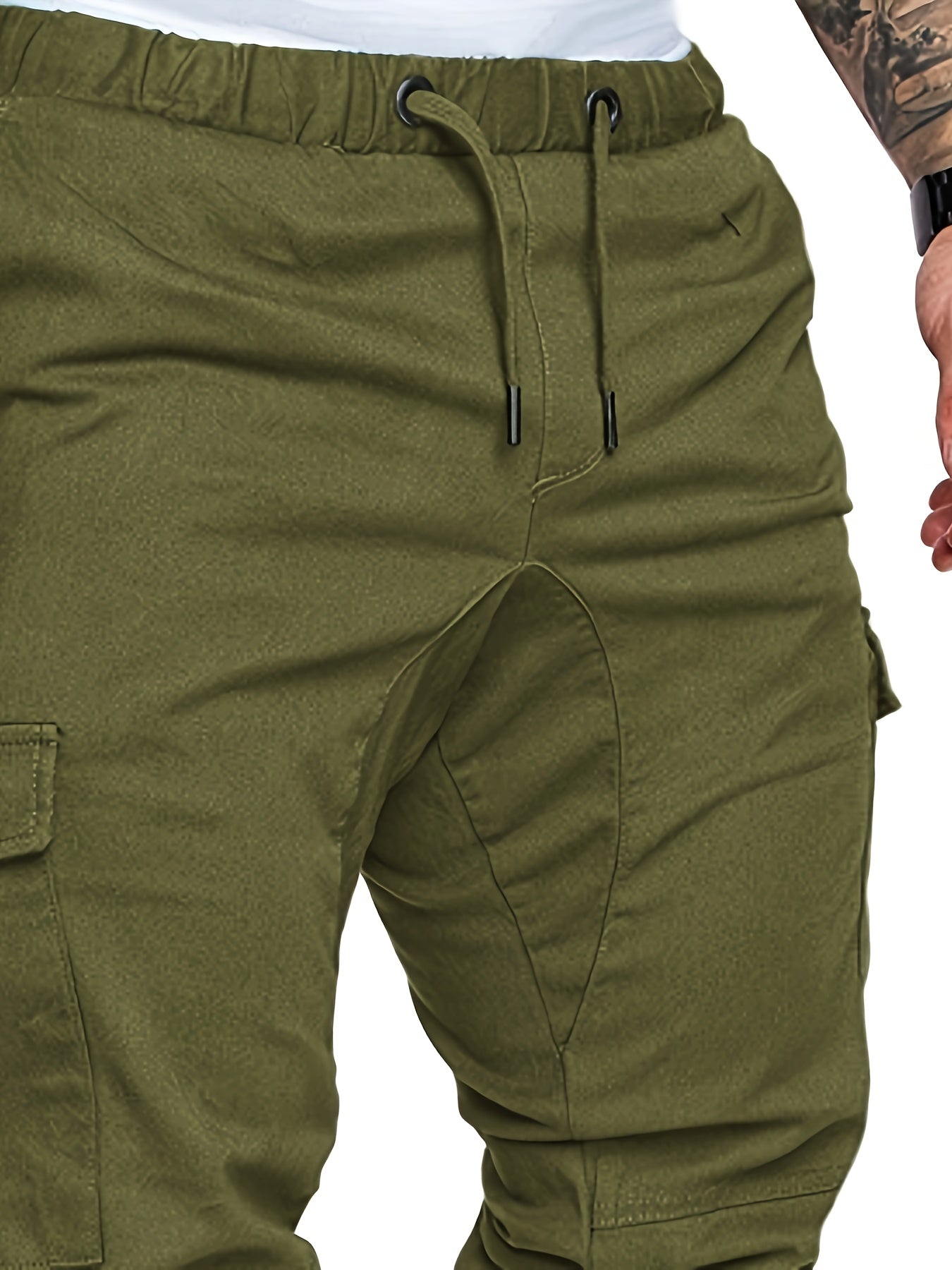 Pantalon Cargo Homme Multi-Poches – 95% Coton, Coupe Régulière, 7 Coloris, S à XXL