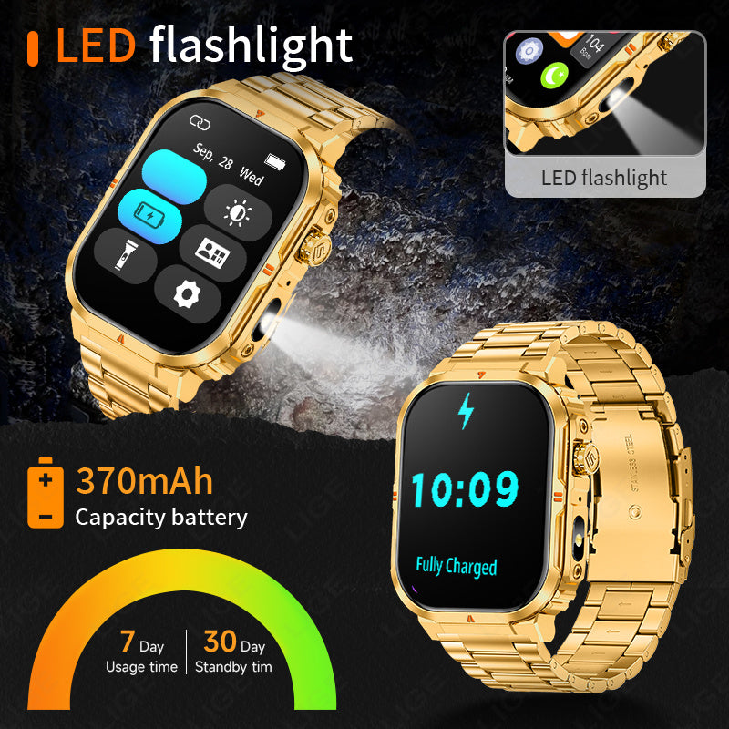 Montre Connectee LIGE Homme Femme - Etanche IP68, Notifications, Declencheur Photo