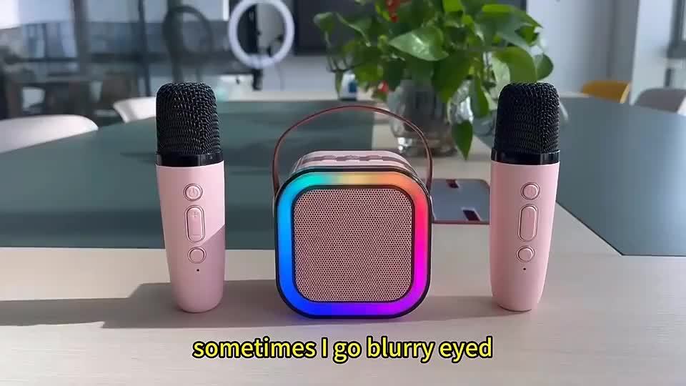 Machine Karaoké Portable Sans Fil — Mini Microphone Rechargeable USB, Enfants & Adultes, 2 Coloris