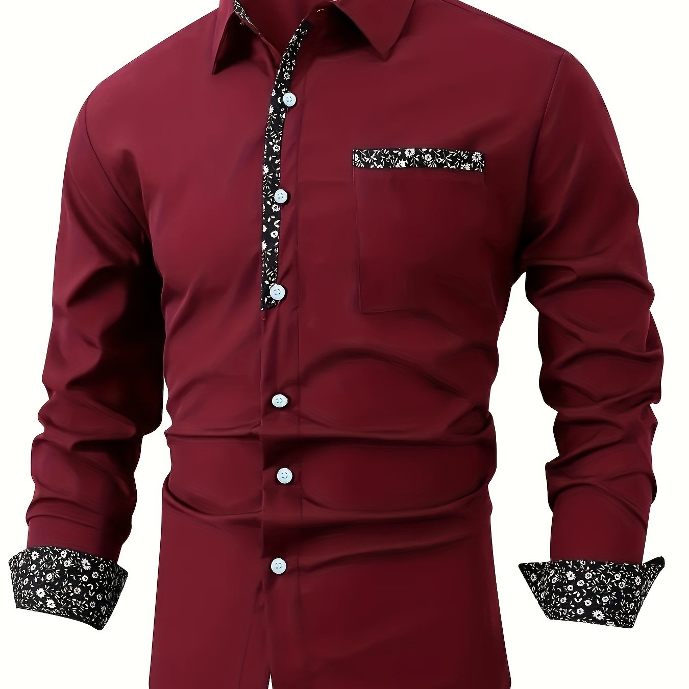 Chemise décontractée à manches longues pour homme - Topdecheztop.fr