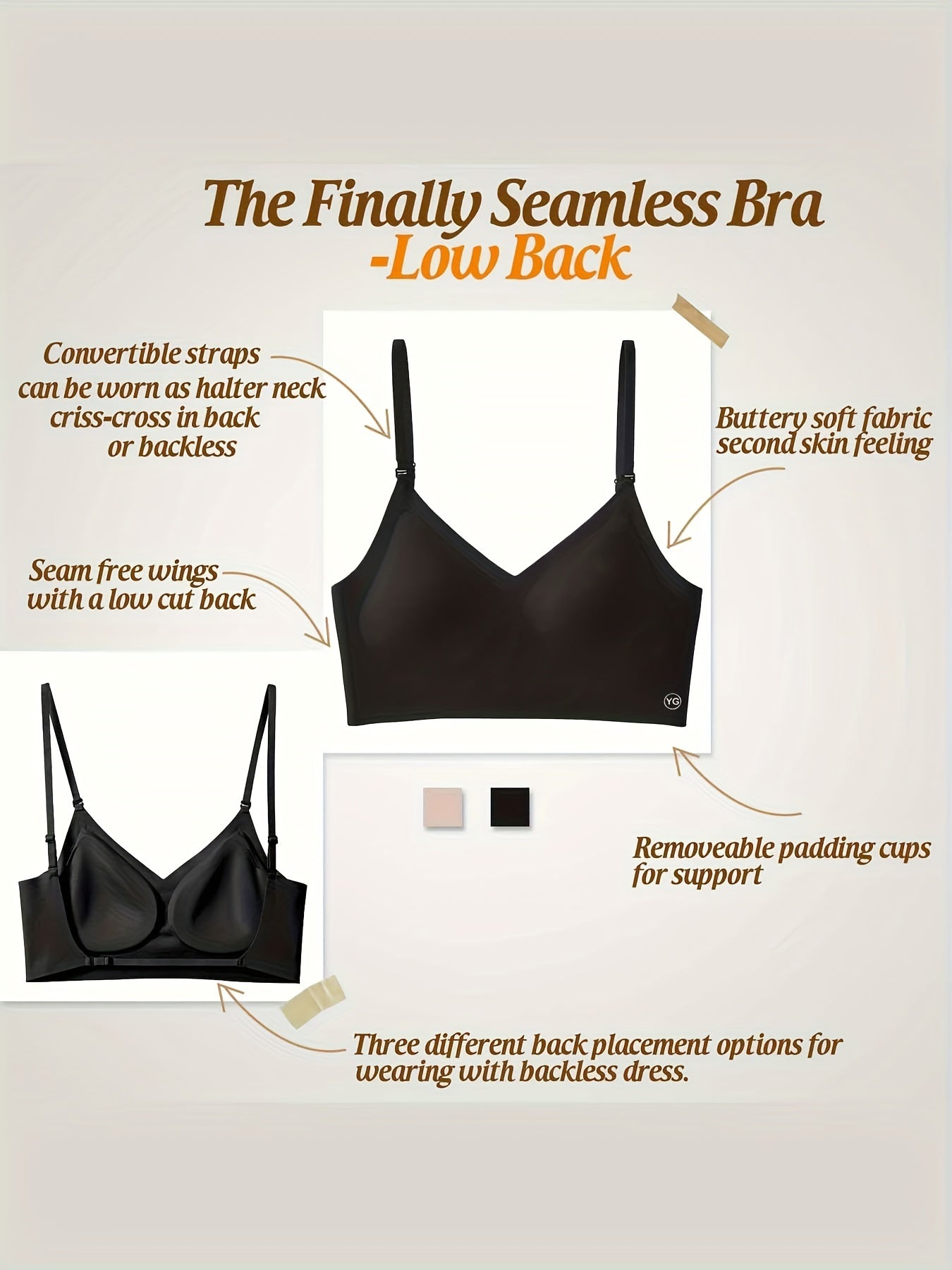 Soutien-gorge  sans armatures pour femme - Topdecheztop.fr