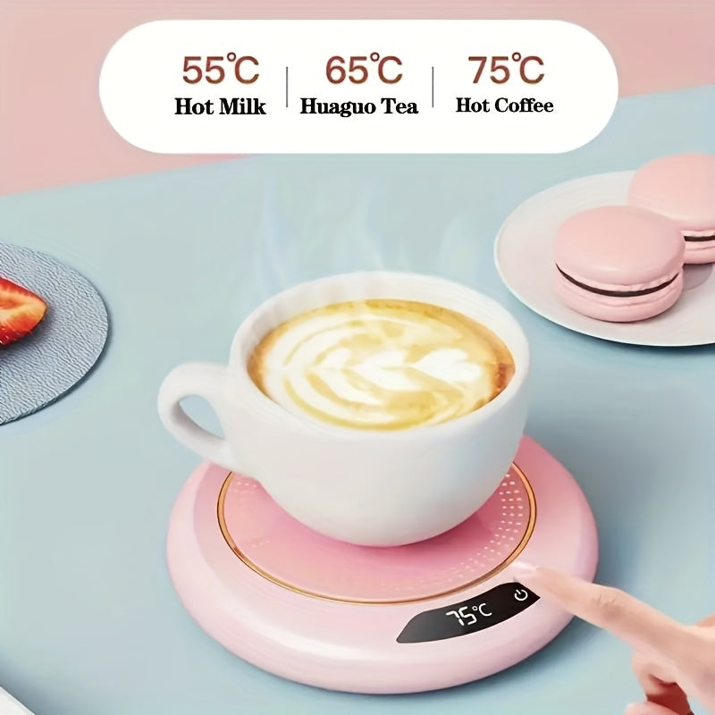 Chauffe-Tasse Électrique USB Intelligent – 3 Températures, Arrêt Auto, Affichage Numérique
